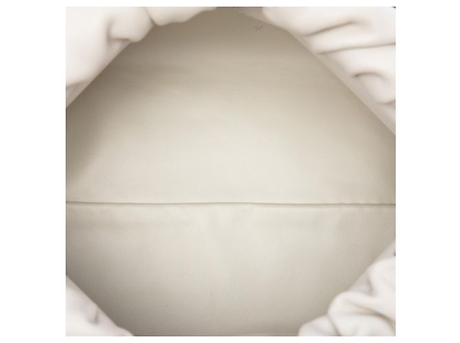 Bottega Veneta Pouch con catena in nappa bianca Bianco - vista 4