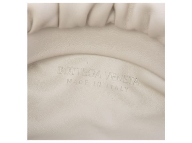 Bottega Veneta Pouch con catena in nappa bianca Bianco - vista 5