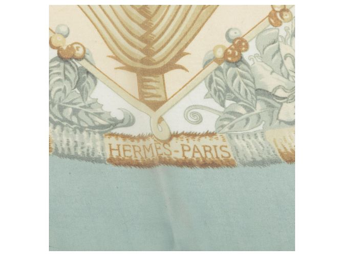 Hermès Blue Aloha Seidentuch 90 Blau Hellblau - Ansicht 3