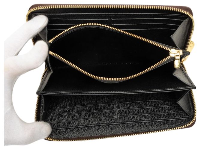 Louis Vuitton Brown Monogram Giant Reverse Zippy Long Wallet - view 4