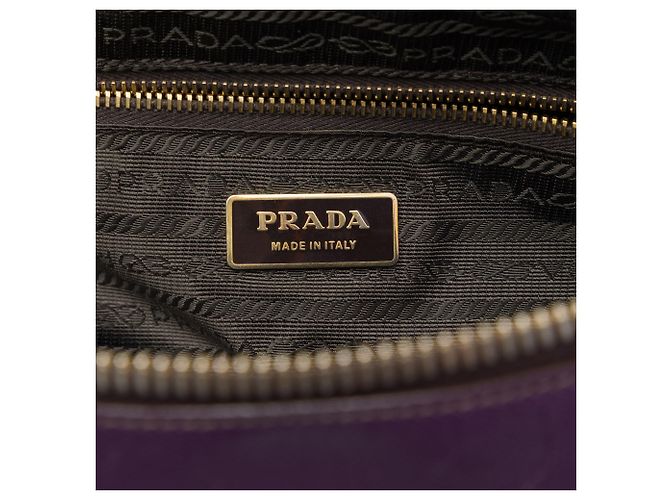 Bolsa Prada Purple Saffiano Lux Bauletto Top Handle Roxo - vista 5