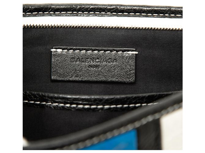Clutch Bazar Balenciaga in nappa nera Nero - vista 5