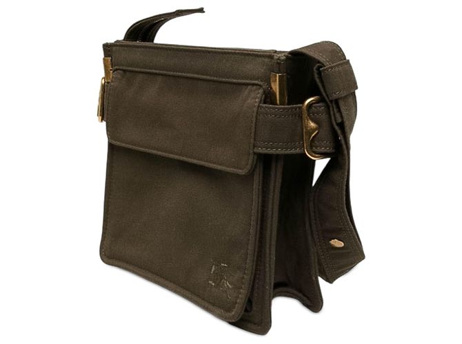 Borsa crossbody per telefono Burberry Brown Mini Nylon Trench Marrone Cachi - vista 2