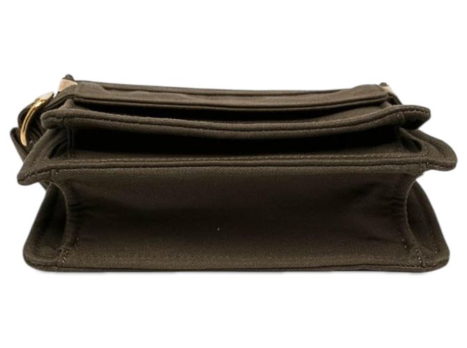 Borsa crossbody per telefono Burberry Brown Mini Nylon Trench Marrone Cachi - vista 3