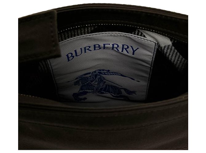 Borsa crossbody per telefono Burberry Brown Mini Nylon Trench Marrone Cachi - vista 4