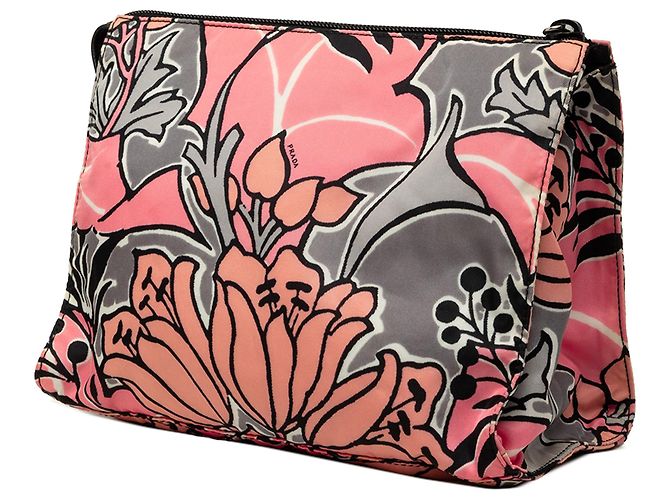 Prada Pink Tessuto Floral Stampato Clutch - Ansicht 2