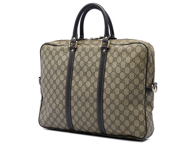 Borsa da lavoro Gucci Beige GG Supreme - vista 2
