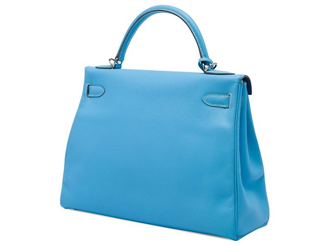 Hermès Blue Epsom Candy Verso Kelly II Retourne 32 Bleu Bleu clair - vue 2