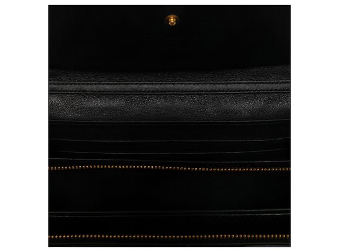 Dior Lady Dior Wallet On Chain aus schwarzem Lackleder Cannage - Ansicht 4