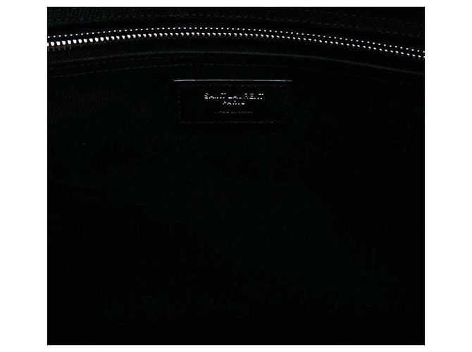 Autre Marque Saint Laurent Rive Gauche Tote Large aus Canvas Schwarz - Ansicht 4