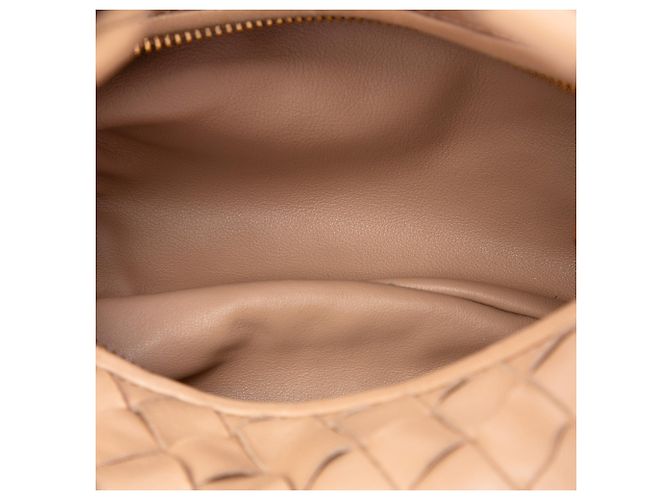 Bottega Veneta Mini Jodie in Nappa Intrecciato Marrone - vista 4