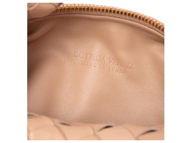 Bottega Veneta Mini Jodie in Nappa Intrecciato Marrone - vista 5