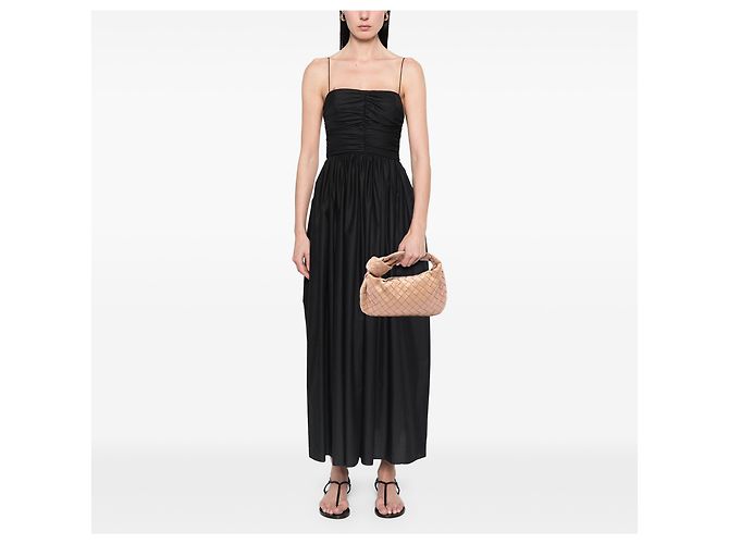 Bottega Veneta Mini Jodie in Nappa Intrecciato Marrone - vista 6