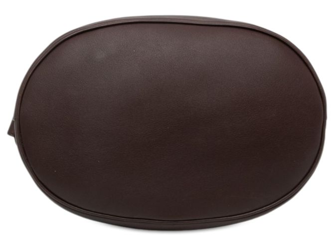 Borsa secchiello Prada in vitello marrone con cintura e gioielli - vista 3