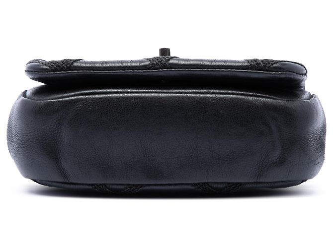 Chanel Black Mini CC Iridescent Calfskin Diamond Stitch Flap Nero - vista 3