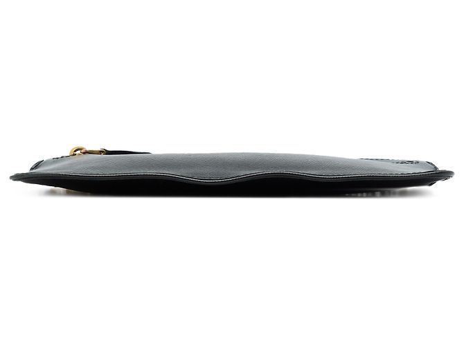 Prada Borsa a Tracolla Saffiano Lux Nera con Cerniera Superiore Nero - vista 3