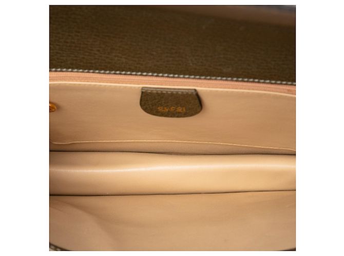 Borsa Gucci con manico superiore in vitello marrone e doppia chiusura push lock Marrone scuro - vista 4