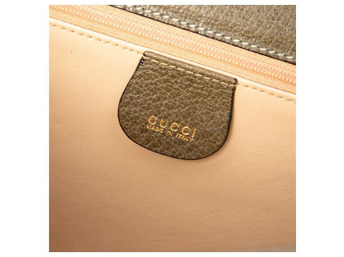 Borsa Gucci con manico superiore in vitello marrone e doppia chiusura push lock Marrone scuro - vista 5