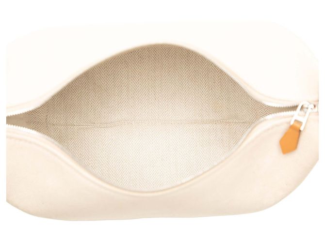 Étui Pavillon Hermès Brown Small Toile Bride A Brac H Marron Beige - vue 4