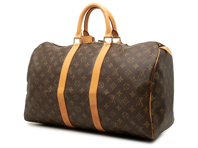 Louis Vuitton Brown Monogram Keepall 45 Marron - vue 2