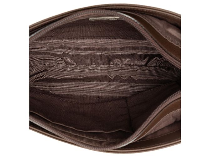 Borsa a tracolla Burberry Beige House Check Canvas - vista 4