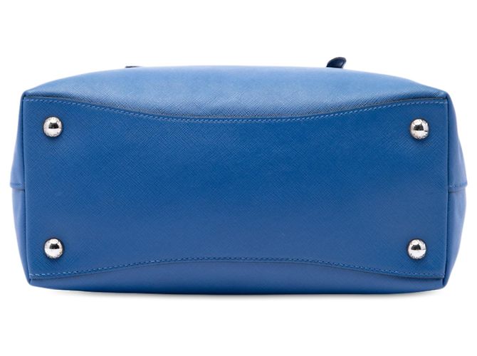 Prada Blue Saffiano Soft Shopping Tote - view 3