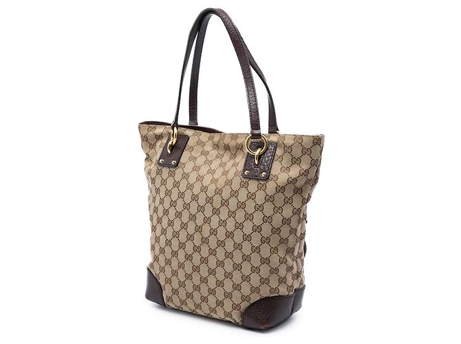 Borsa Tote Gucci Beige GG Canvas GG Charm - vista 2