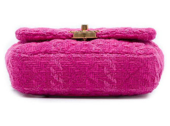Chanel 19 Gürteltasche aus rosa Tweed Pink - Ansicht 3