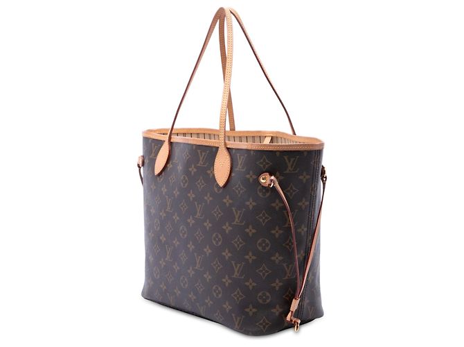 Louis Vuitton Brown Monogram Neverfull MM Marron - vue 2