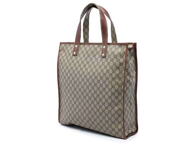 Gucci Beige GG Supreme Web Tote - Ansicht 2