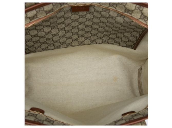 Gucci Beige GG Supreme Web Tote - Ansicht 4
