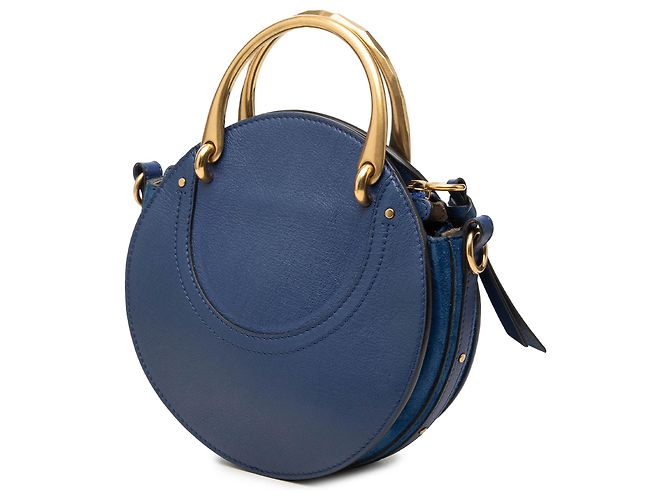 Bolso Pixie Chloé Pequeño de Piel de Becerro y Gamuza Azul - vista 2