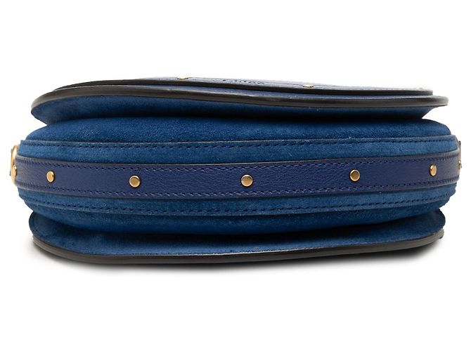 Bolso Pixie Chloé Pequeño de Piel de Becerro y Gamuza Azul - vista 3