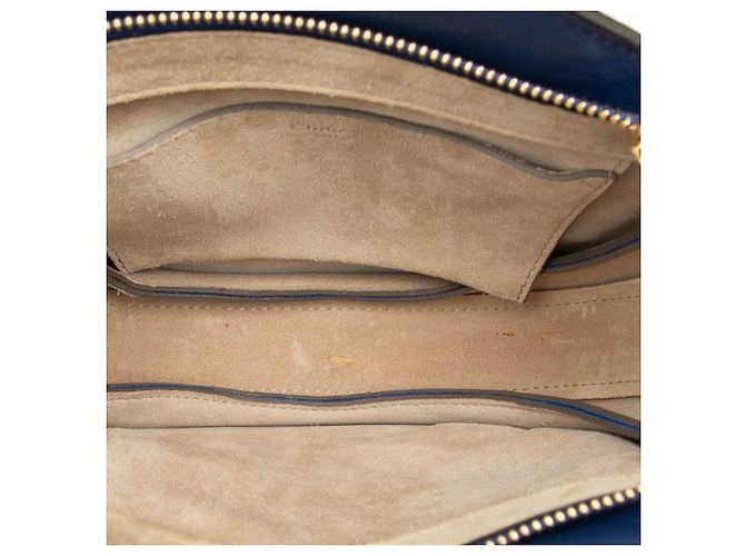 Bolso Pixie Chloé Pequeño de Piel de Becerro y Gamuza Azul - vista 4