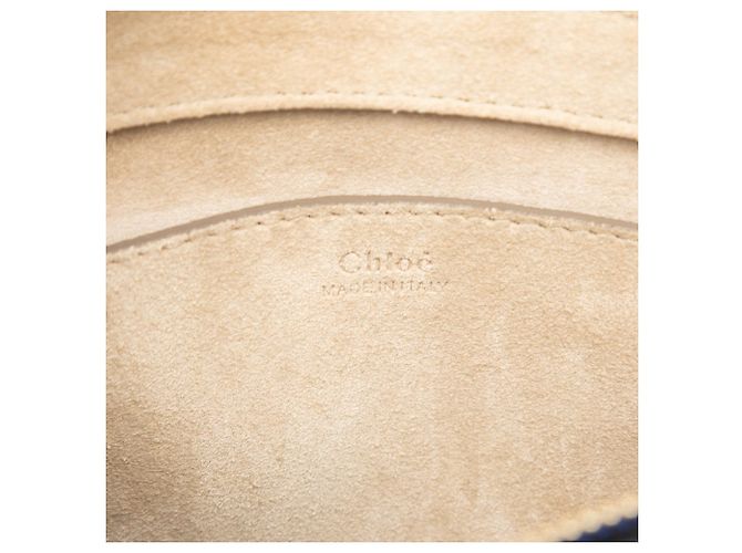 Bolso Pixie Chloé Pequeño de Piel de Becerro y Gamuza Azul - vista 5