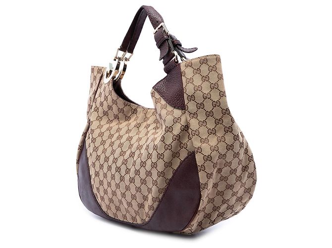 Gucci Charlotte Shopper aus beigem GG Canvas - Ansicht 2