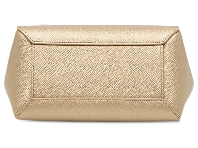 Belt Bag Céline Bolsa de cintura Celine Gold Nano em couro de bezerro granulado Dourado - vista 3