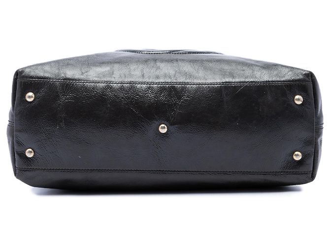 Gucci Soho Working Satchel Medium aus Lackleder in Schwarz - Ansicht 3