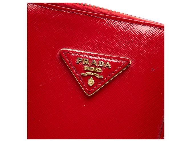 Sac à main Prada Promenade Medium en Saffiano Vernice rouge - vue 5