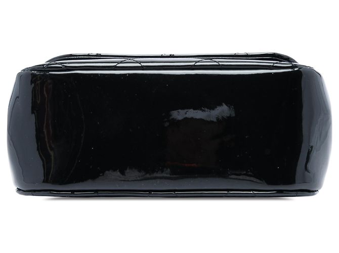 Clutch Chanel Black CC Quilted Patent Frame con catena Nero - vista 3