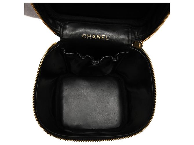 Chanel Black CC Caviar Vanity Case Schwarz - Ansicht 4