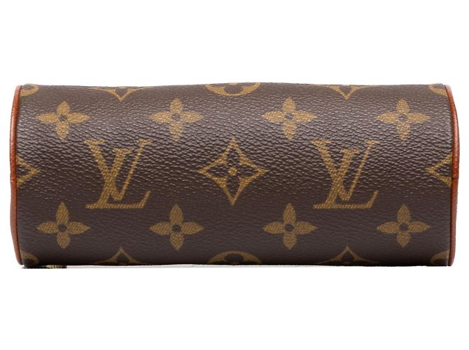 Louis Vuitton Brown Monogram Papillon Pochette Marrom - vista 3