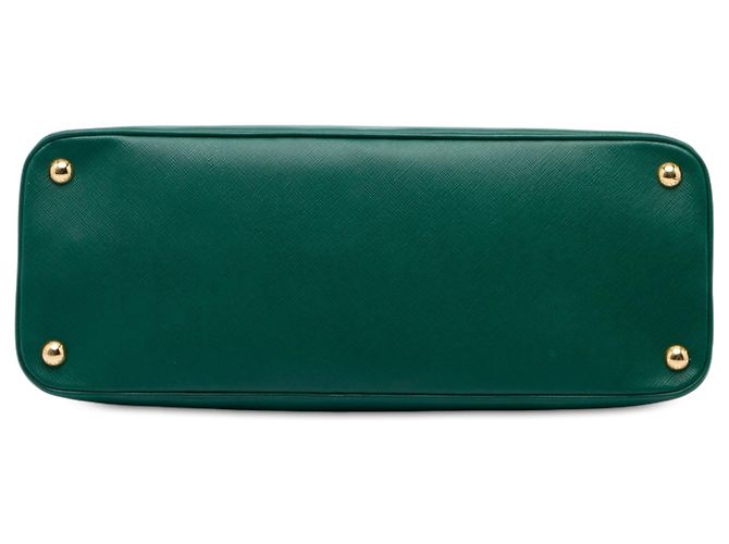 Borsa Prada Green Large Saffiano Lux Promenade Satchel Verde - vista 3