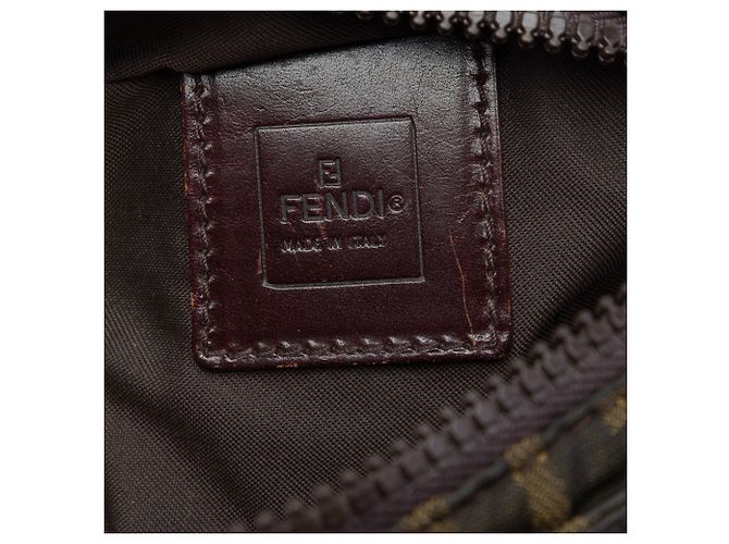 Fendi Brown Zucca Canvas Crossbody-Tasche Braun - Ansicht 5