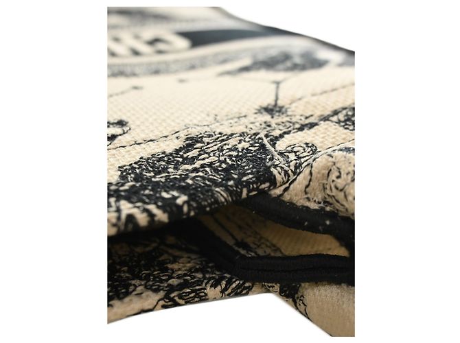 Dior Book Tote Medium aus besticktem Canvas Zodiac Toile De Jouy Weiß - Ansicht 6