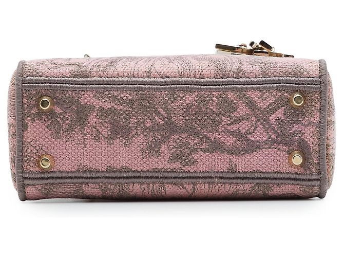 Dior Pink Mini Embroidered Canvas Toile De Jouy Lady D Lite - Ansicht 3