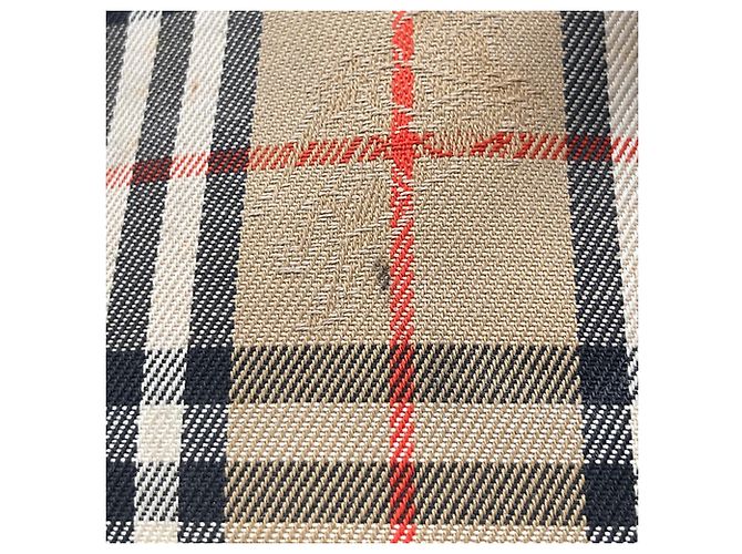 Zaino Burberry Beige Haymarket Check Canvas - vista 14