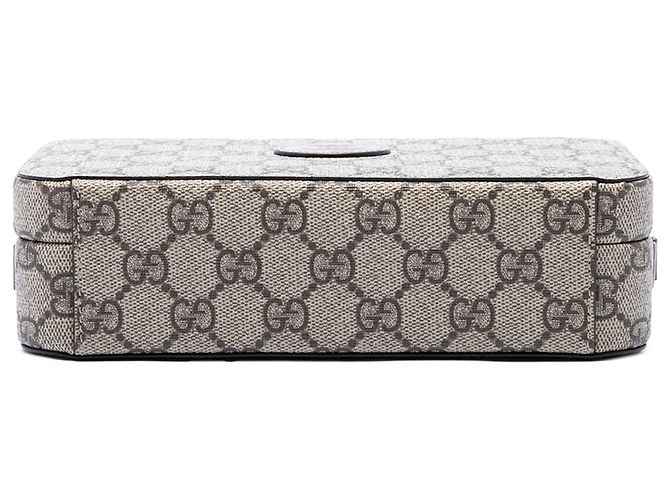 Gucci Beige GG Supreme Interlocking G Crossbody - vista 3