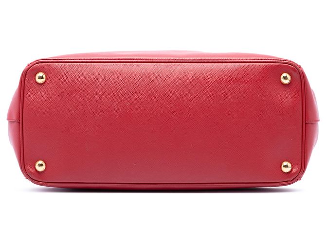 Prada Red Medium Saffiano Lux Galleria Double Zip Tote Rot - Ansicht 3