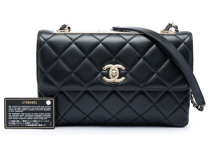 Chanel Black Medium Lambskin Trendy CC Flap - view 6